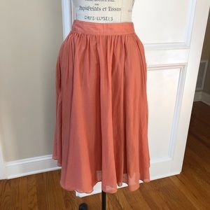 J.Crew Jardin Skirt size 4 Dusty Clay 100% Cotton